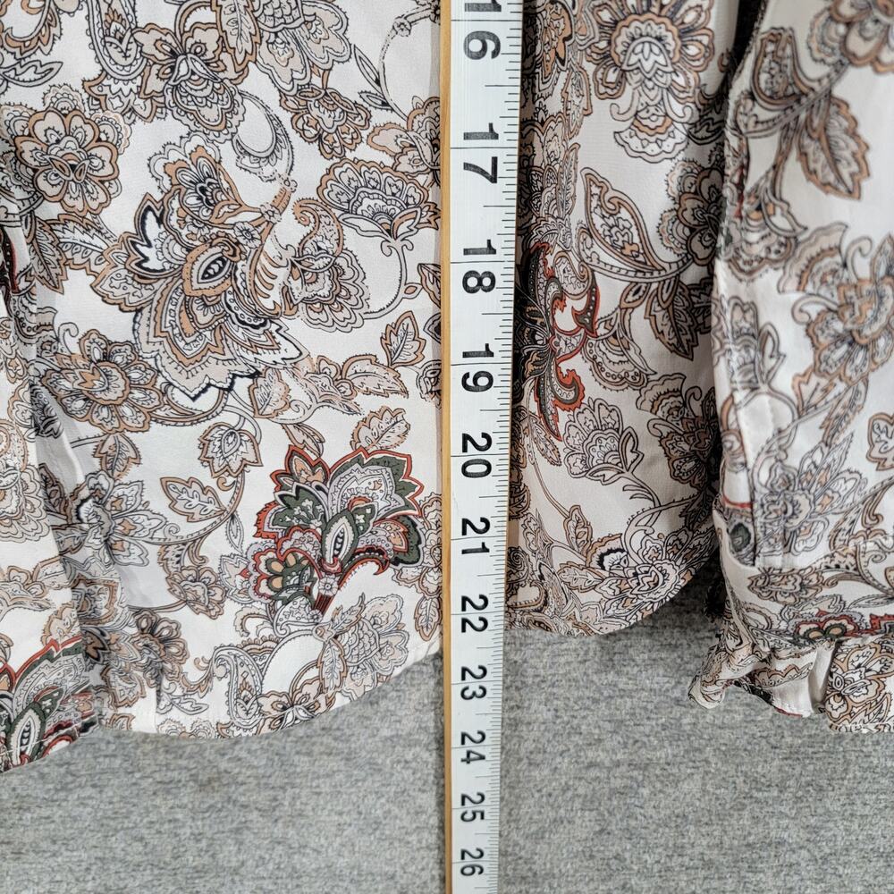 FRAME 70'S RUFFLE SILK TOP, SIZE XS * - Picture 8 of 8